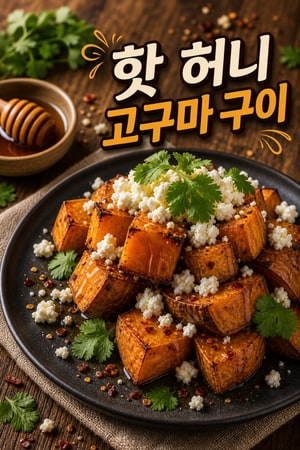매콤달콤한 풍미 가득, 핫 허니 고구마 구이 레시피