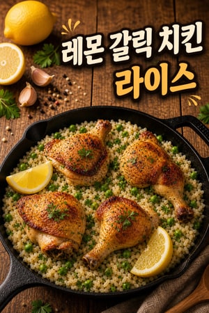 평일 저녁 35분 완성 원팟 레몬 갈릭 치킨과 밥 — 상큼하고 포근한 가족용 한끼, 쉬운 만들기 팁 포함