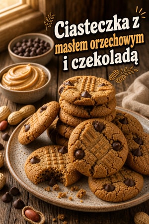Ciasteczka z masłem orzechowym — 3 składniki, szybkie