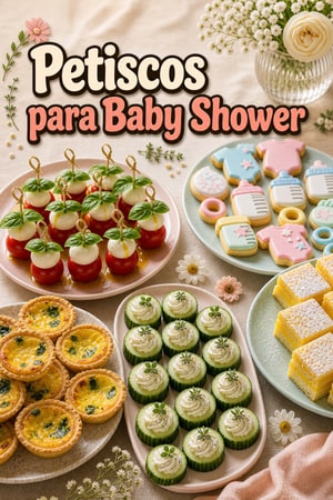 Delícias Coloridas para Baby Shower: Salgadas e Doces