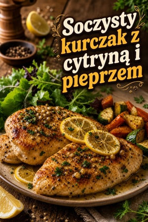 Soczysty kurczak z cytryną i pieprzem z patelni