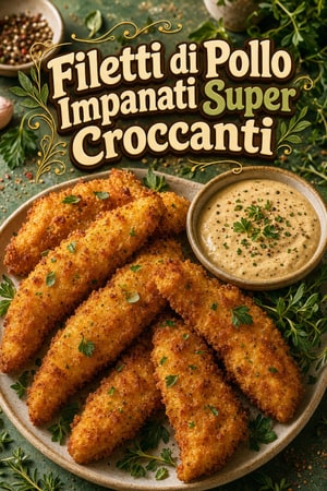 Filetti di Pollo Impanati Super Croccanti e Dorati