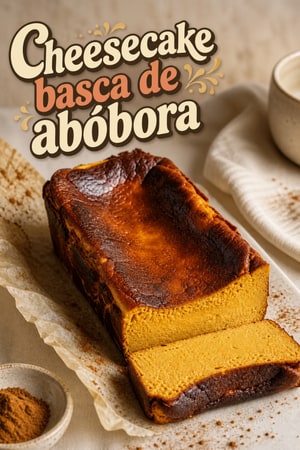 Cheesecake basca de abóbora