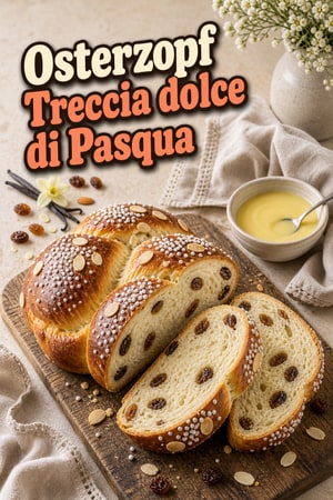 Osterzopf — Treccia dolce di Pasqua tedesca, morbida