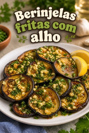 Berinjelas fritas com alho