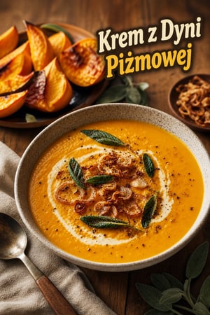Aromatyczna zupa z dyni muszkatołowej z szałwią i chrupiącymi szalotkami