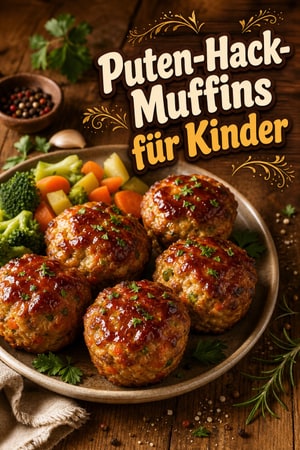 High-Protein Puten-Hackbraten-Muffins für Kinder