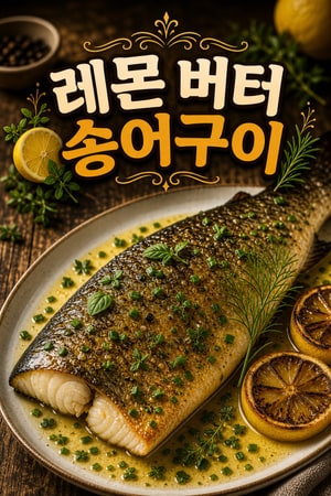 상큼한 레몬 갈릭 버터 소스를 곁들인 송어 스테이크 레시피