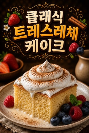 구름처럼 촉촉하고 부드러운 클래식 트레스레체 케이크, 구름우유 흡수법으로 만드는 홈메이드 초간단 레시피