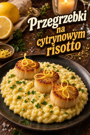 Smażone przegrzebki z kremowym risotto cytrynowo-maślanym