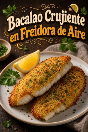 Bacalao Crujiente en Freidora de Aire con Limón y Ajo