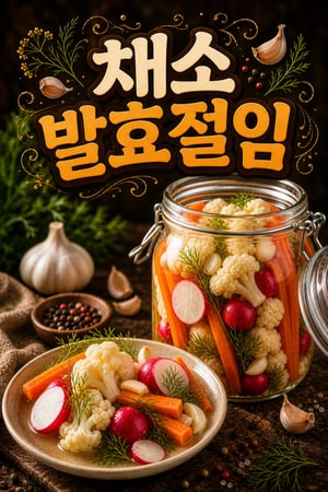 알록달록 유산균 가득! 마늘과 딜을 넣은 채소 발효 절임 레시피