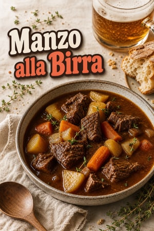 Stufato di Manzo e Birra in Pentola Lenta con Verdure di Radice