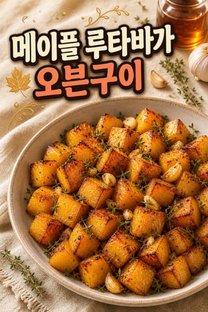 메이플 시럽과 타임향을 곁들인 루타바가 오븐 구이 레시피