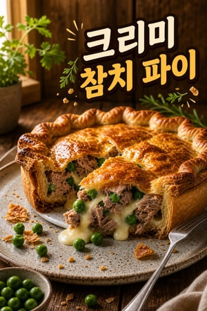 클래식 캔 참치 파이 크리미 필링