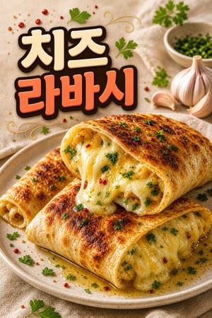 치즈 폭포가 흐르는 바삭한 치즈 라바 라바시 레시피