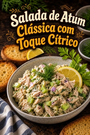 Salada de Atum Clássica com Toque Cítrico e Ervas