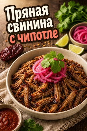 Пряная свиная лопатка с чипотле в скороварке