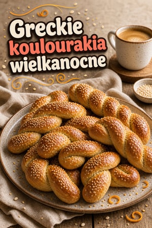 Tradycyjne greckie koulourakia — wielkanocne ciasteczka
