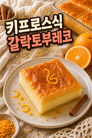 시트러스 시럽을 곁들인 전통 키프로스식 갈락토부레코 레시피
