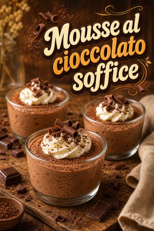 Mousse al Cioccolato Classica, Leggera e Soffice per Dessert