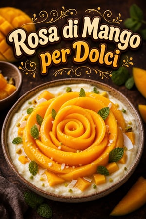 Rosa di mango: una decorazione spettacolare per i tuoi dolci