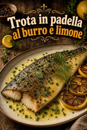 Filetto di Trota in Padella al Burro, Limone ed Erbe