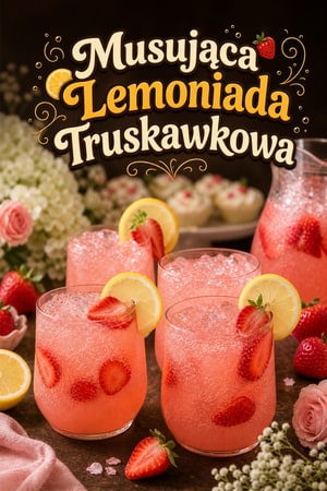 Perlista Limonada Truskawkowa - Mocktail na Baby Shower