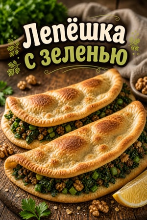 Дженгалов хатс — армянская лепёшка с зеленью и орехами