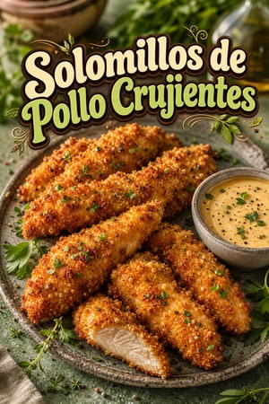 Solomillos de Pollo Crujientes y Dorados al Estilo Casero