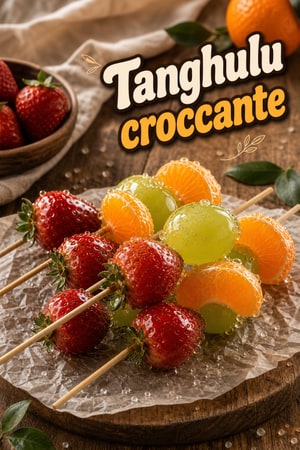 Tanghulu croccanti: spiedini di frutta caramellata lucida