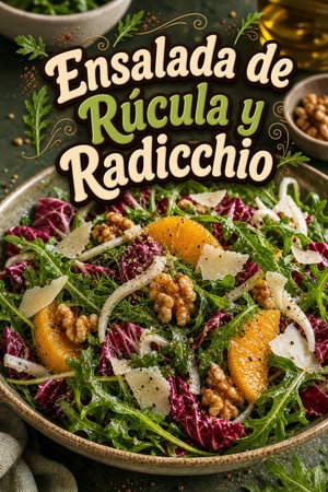 Ensalada de Rúcula y Radicchio para una Buena Digestión