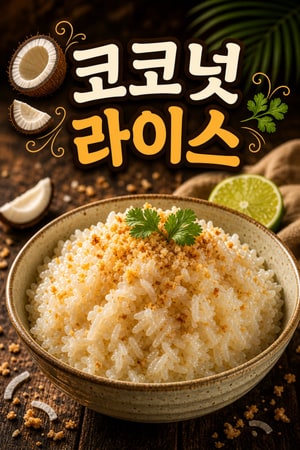 코스타리카 전통 부드럽고 향긋한 크리미 아로스 콘 코코 (코코넛 라이스) 홈메이드 레시피