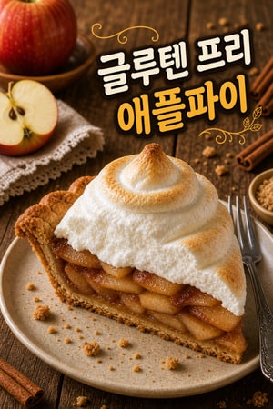 글루텐 프리 애플파이와 수플레 크림