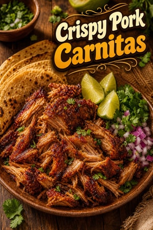 Crispy Slow-Cooked Pork Carnitas (Mexican Pulled Pork)