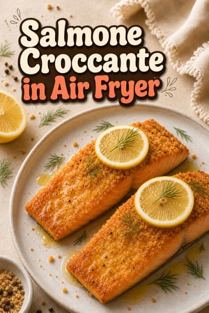 Salmone Croccante in Air Fryer con Limone e Erbe Aromatiche