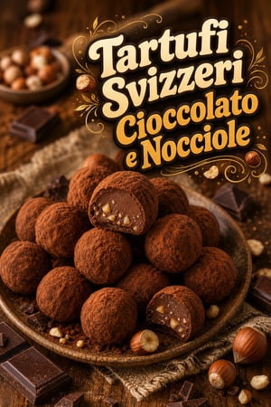 Tartufi di Cioccolato Svizzero e Nocciole Originali