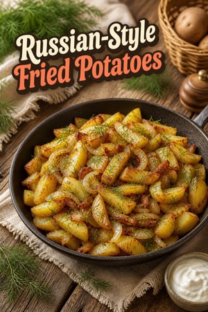 Russian-Style Fried Potatoes with Onion and Dill