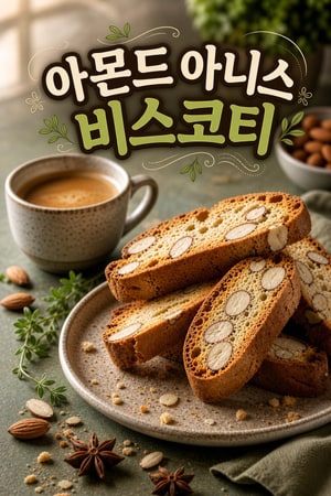 이탈리안 아몬드 비스코티 - 아니스 향이 살아있는 전통 레시피