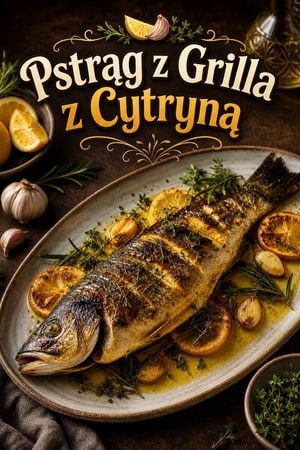 Pstrąg na Grillu z Czosnkiem i Cytryną