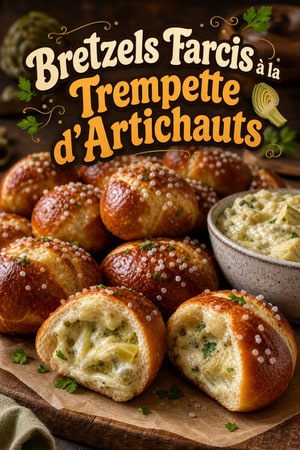 Bretzels Farcis à la Trempette d'Artichauts