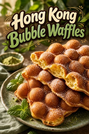 Authentic Hong Kong Style Bubble Waffles (Gai Daan Zai)