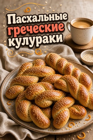 Классические греческие кулураки — пасхальное печенье