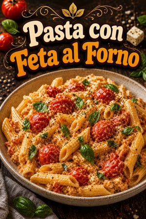 Pasta con Feta al Forno e Pomodorini