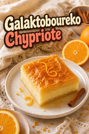 Galaktoboureko Chypriote Traditionnel au Sirop d'Agrumes
