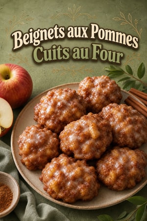 Beignets de Pommes Cuits au Four avec Glaçage à la Cannelle