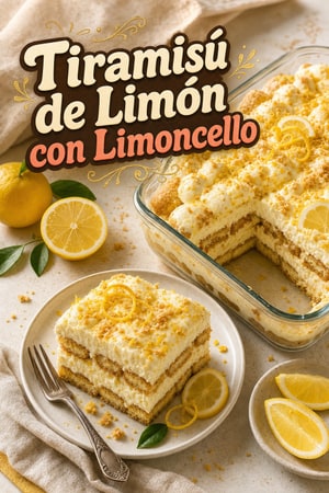 Tiramisú de Limón con Limoncello y Crema de Mascarpone
