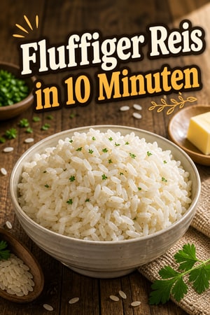 Fluffiger Mikrowellenreis in 10 Minuten – perfekt jederzeit