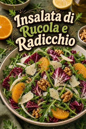 Insalata Digestiva di Rucola e Radicchio agli Agrumi