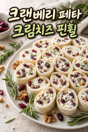 크랜베리 페타 크림치즈 핀휠